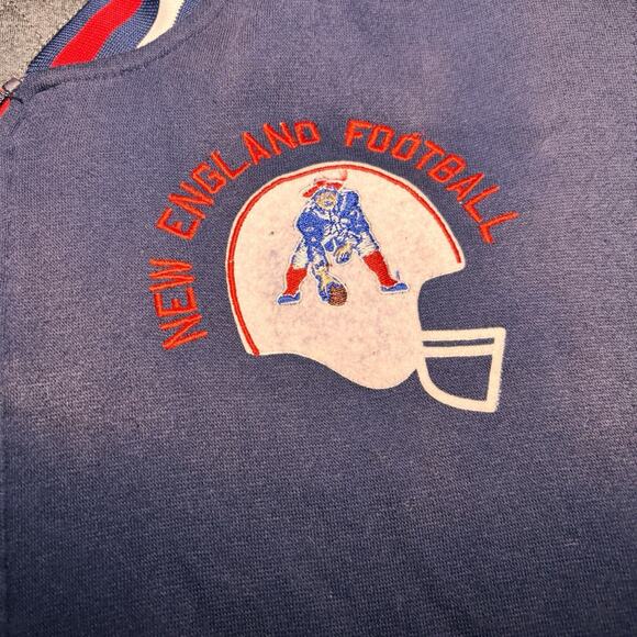 New England Patriots Jacket L NFL Team Apparel Zip Up Pat Patriot Logo - Picture 2 of 5